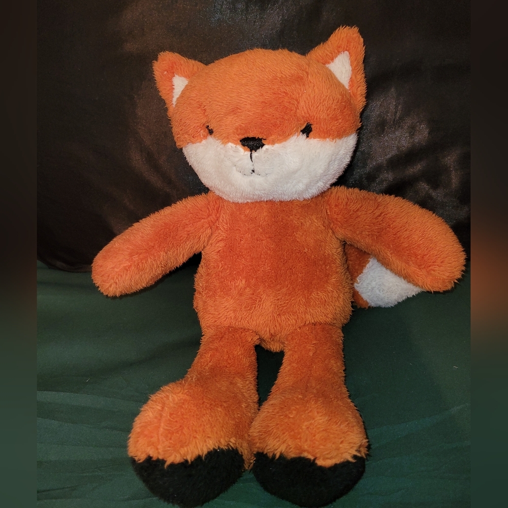 Lamb & Ivy Orange Fox Freddy Stuffed Plush Toy 12"